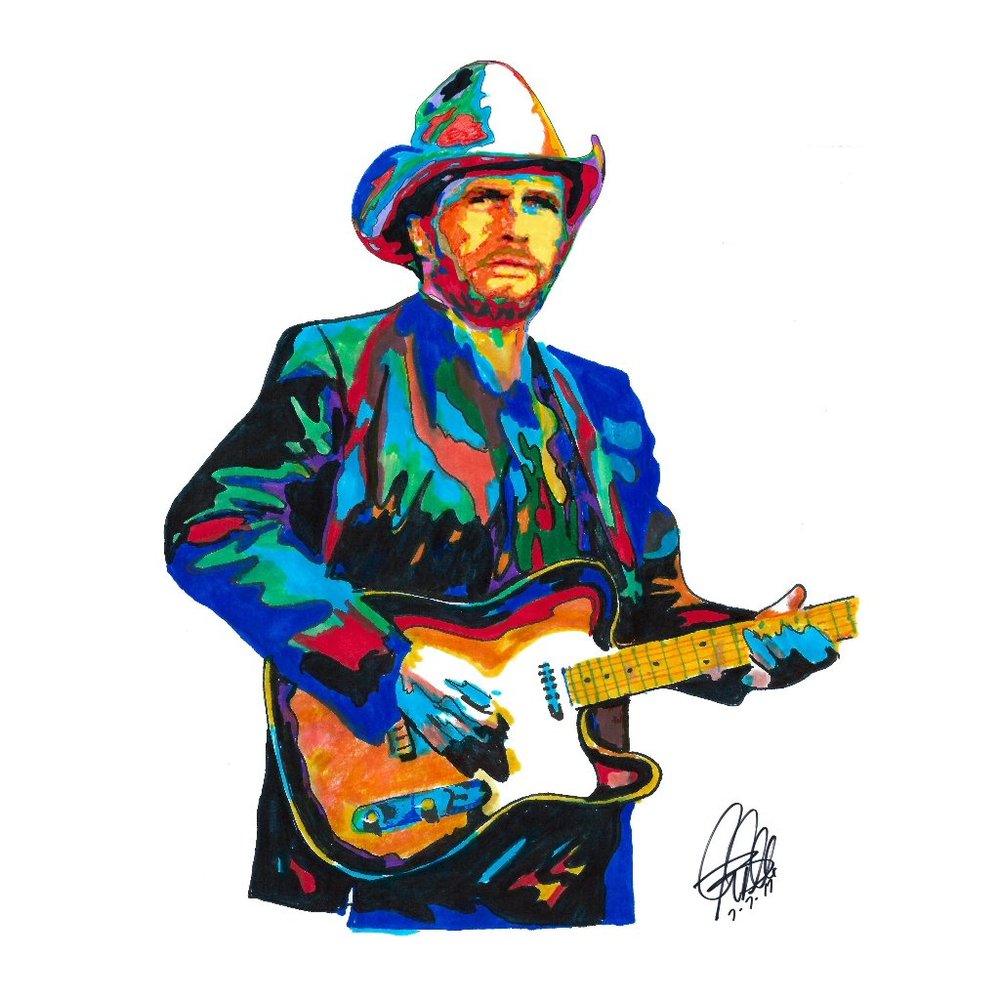 Merle Haggard Country Music Poster Print Wall Art 18x24